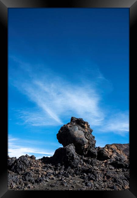 Lava rock Tenerife Framed Print by Phil Crean