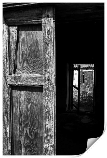 Wooden shutters and window Tenerife Print by Phil Crean