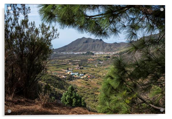 Santiago valley Tenerife Acrylic by Phil Crean