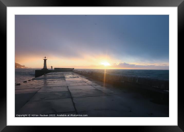 Sunrise at Kalk Bay Harbour Framed Mounted Print by Adrian Paulsen