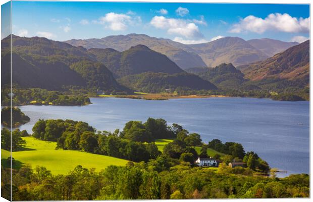 Detail of Derwent Water in Lake District Canvas Print by Steve Heap