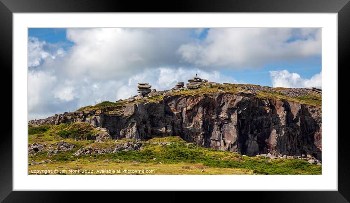 Stowe's Hill, Bodmin Moor Framed Mounted Print by Jim Monk