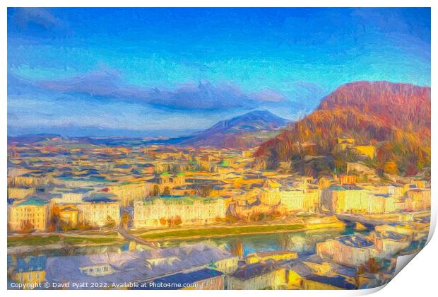 Salzburg City Art    Print by David Pyatt