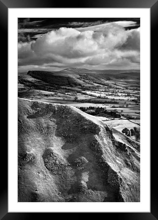 Winnats Pass & Hope Valley     Framed Mounted Print by Darren Galpin
