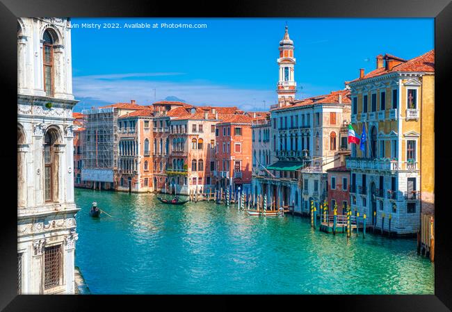 The Grand Canal Venice Italy  Framed Print by Navin Mistry