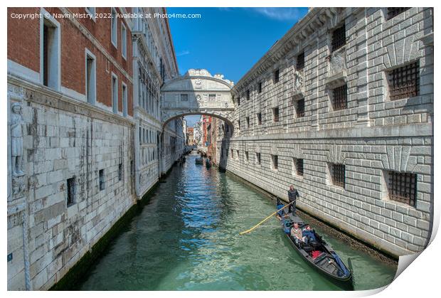 Bridge of Sighs Print by Navin Mistry