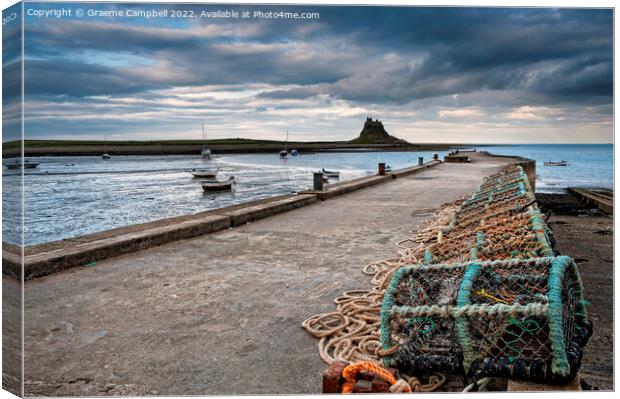 Holy Island Canvas Print by Graeme Campbell