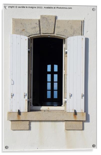 Closed window in an open window Acrylic by aurélie le moigne