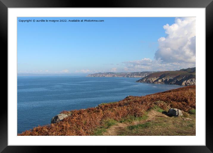 Douarnenez Bay Framed Mounted Print by aurélie le moigne