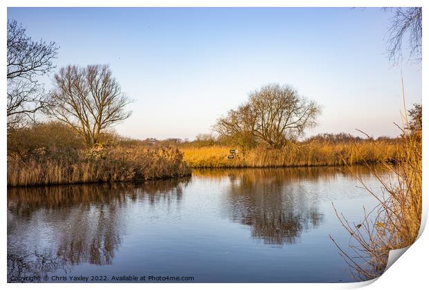 River Ant, Norfolk Broads Print by Chris Yaxley