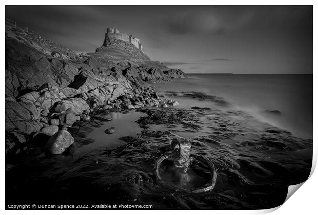 Lindisfarne Castle, Holy Island Print by Duncan Spence