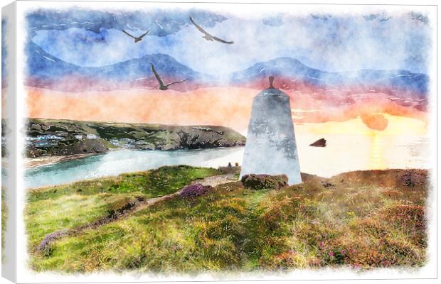 The Pepperpot Painting Canvas Print by Helen Hotson