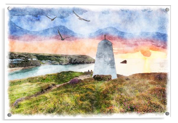 The Pepperpot Painting Acrylic by Helen Hotson