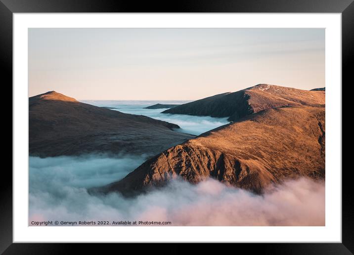Sea of Clouds Framed Mounted Print by Gerwyn Roberts