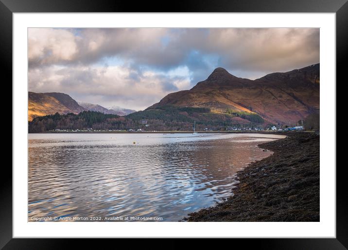 Loch Leven and Sgorr na Ciche Framed Mounted Print by Angie Morton