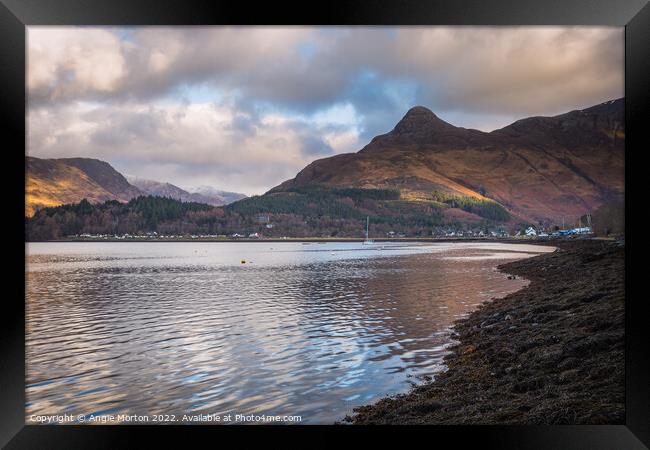 Loch Leven and Sgorr na Ciche Framed Print by Angie Morton