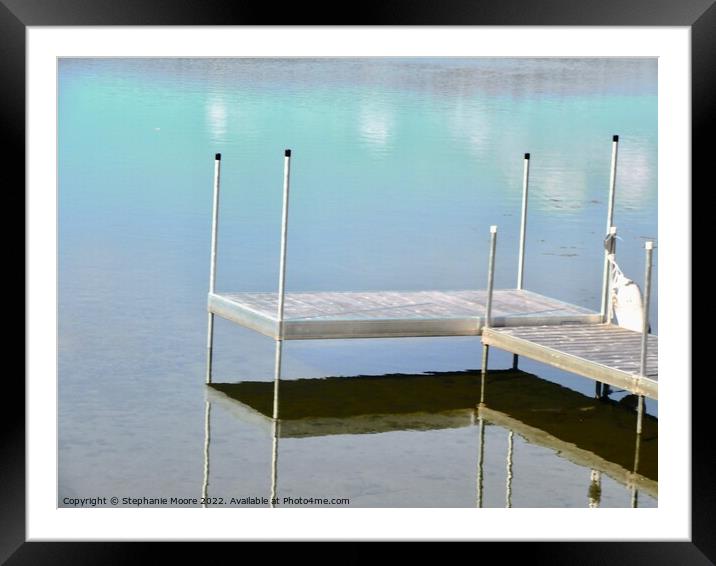 Summer at the lake Framed Mounted Print by Stephanie Moore