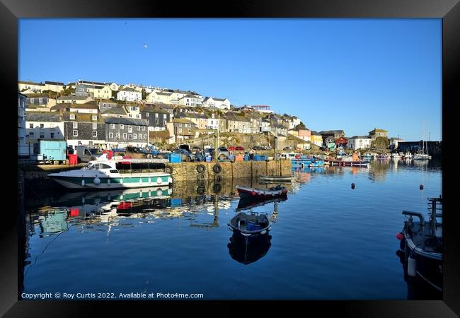 Mevagissey Harbour 1 Framed Print by Roy Curtis