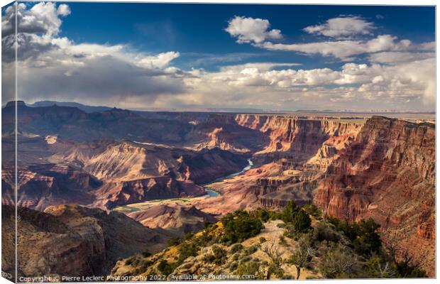 Colorado River In Grand Canyon Canvas Print by Pierre Leclerc Photography