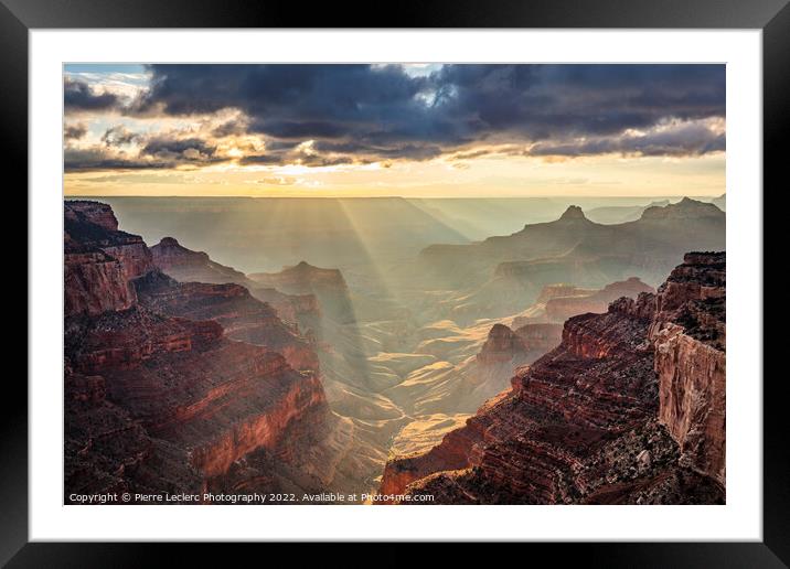Magical Light of the Grand Canyon Framed Mounted Print by Pierre Leclerc Photography