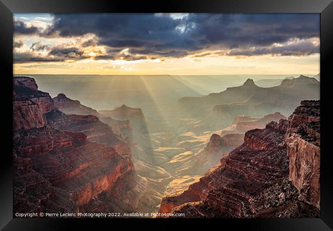 Magical Light of the Grand Canyon Framed Print by Pierre Leclerc Photography