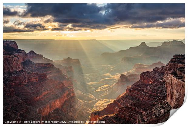 Magical Light of the Grand Canyon Print by Pierre Leclerc Photography