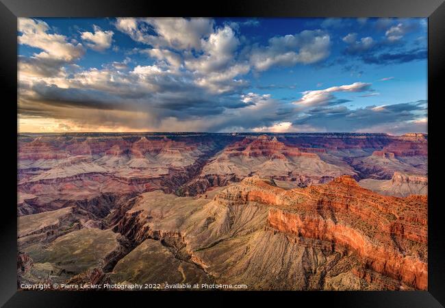 Vast landscape at the Grand Canyon Framed Print by Pierre Leclerc Photography