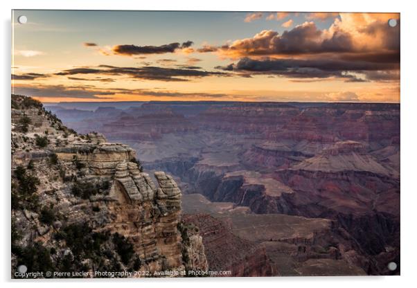 Canyon Sunset Tranquility Acrylic by Pierre Leclerc Photography