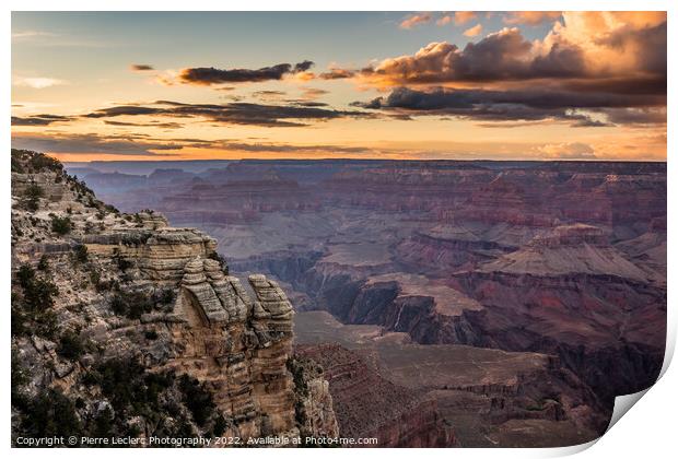 Canyon Sunset Tranquility Print by Pierre Leclerc Photography
