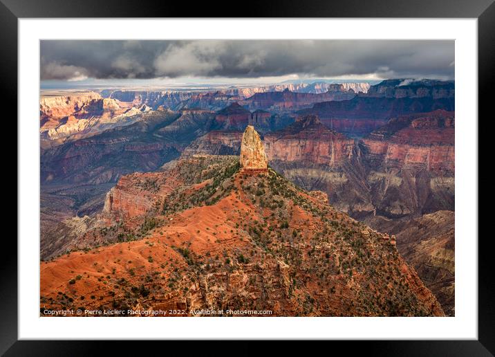 Mt. Hayden from Point Imperial Framed Mounted Print by Pierre Leclerc Photography