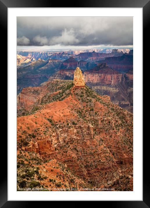 Imperial Point on the North rim of Grand Canyon Framed Mounted Print by Pierre Leclerc Photography