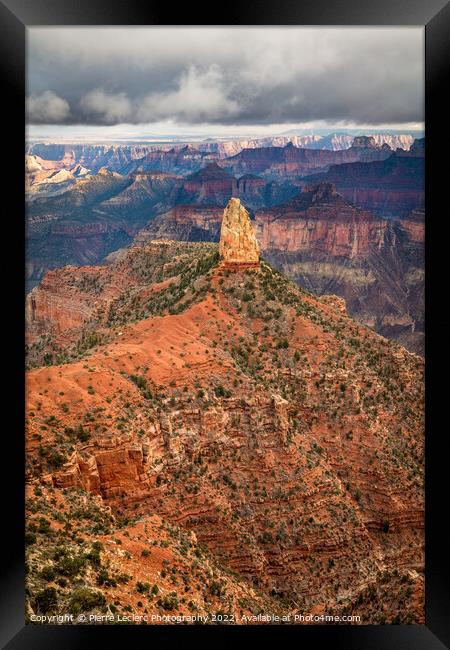 Imperial Point on the North rim of Grand Canyon Framed Print by Pierre Leclerc Photography