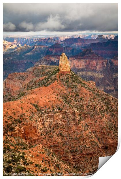 Imperial Point on the North rim of Grand Canyon Print by Pierre Leclerc Photography