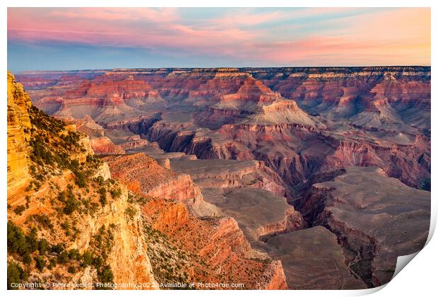 Grand Canyon south rim Sunrise Print by Pierre Leclerc Photography