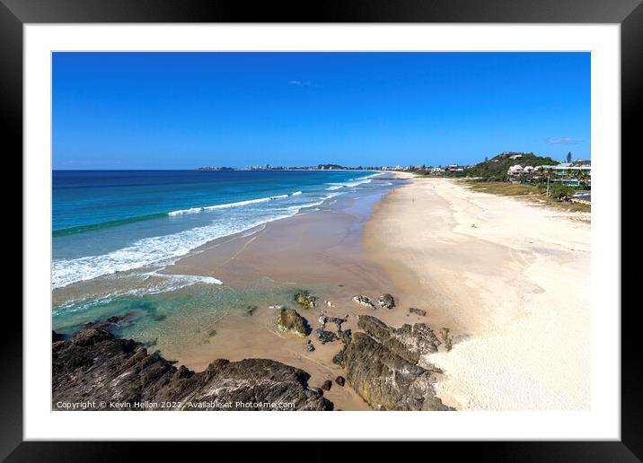Currumbin beach, Gold Coast,Queensland, Australia Framed Mounted Print by Kevin Hellon