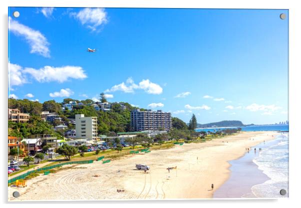 Currumbin beach, Gold Coast,Queensland, Australia Acrylic by Kevin Hellon