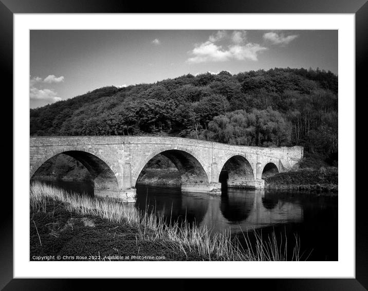 Wye Valley bridge Framed Mounted Print by Chris Rose