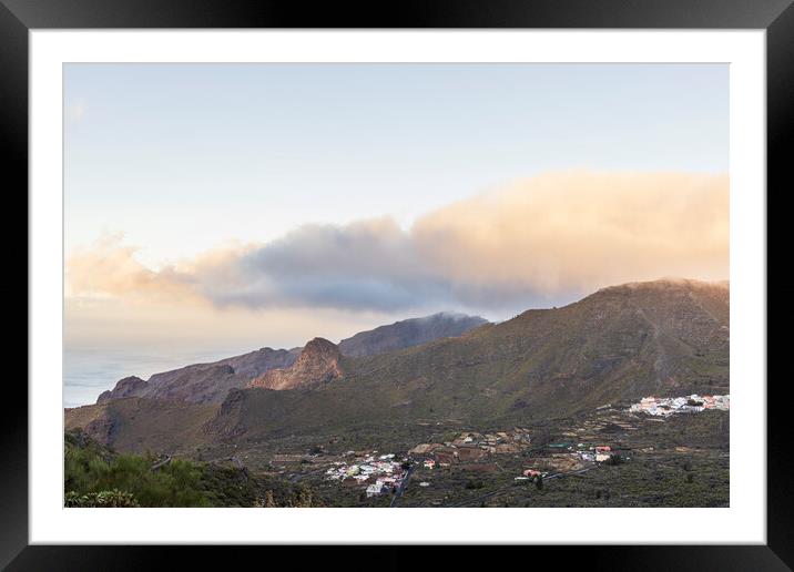 Dawn over the Santiago valley Tenerife Framed Mounted Print by Phil Crean