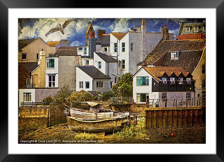 Harbor Houses Framed Mounted Print by Chris Lord