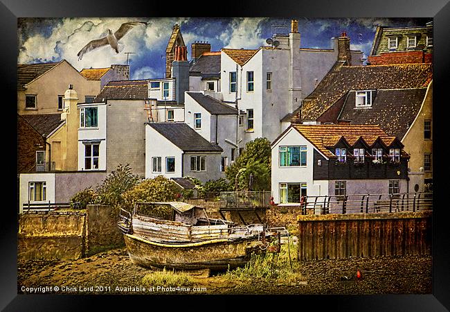 Harbor Houses Framed Print by Chris Lord