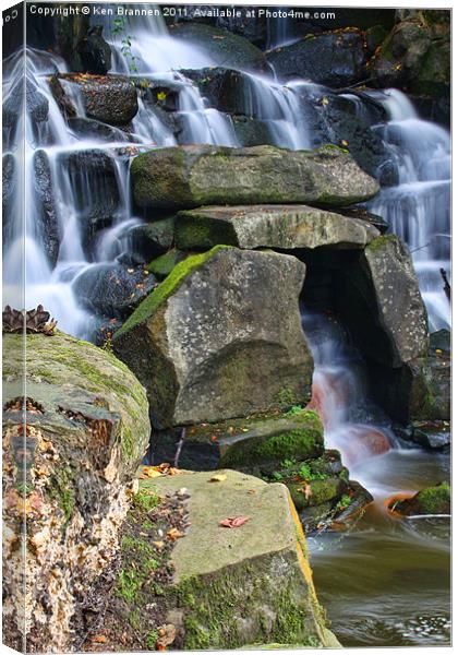 Waterfall 3 Canvas Print by Oxon Images