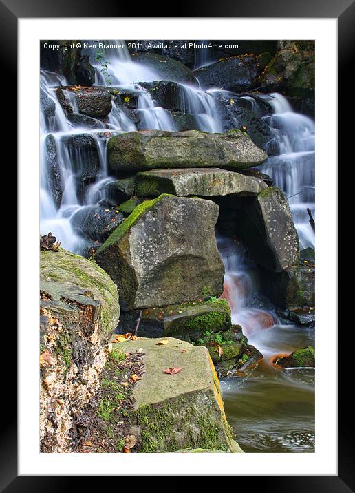 Waterfall 3 Framed Mounted Print by Oxon Images