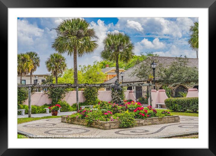 Queen Isabella Horseback Hispanic Park St Augustine Florida Framed Mounted Print by William Perry
