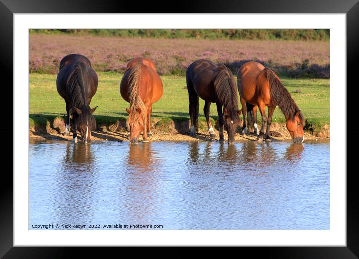 Watering Hole Framed Mounted Print by Nick Keown