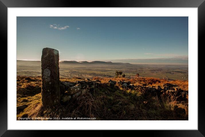 North Yorkshire Moors views Framed Mounted Print by Richard Perks