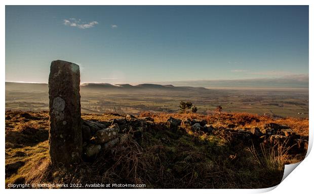 North Yorkshire Moors views Print by Richard Perks