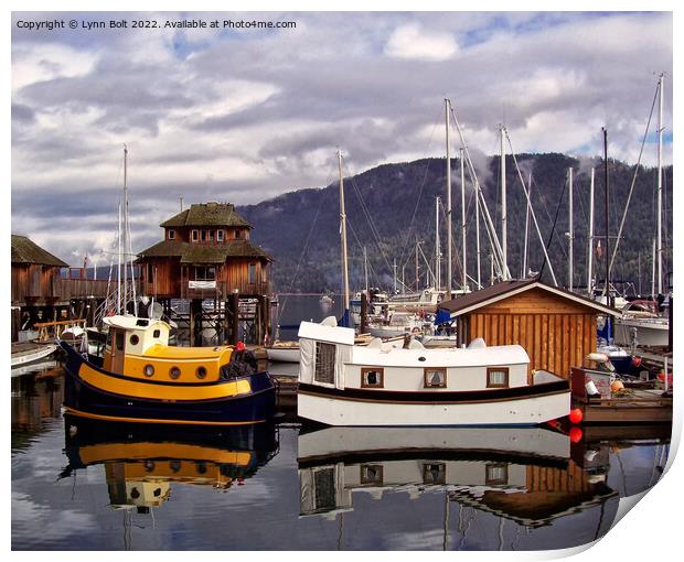 Cowichan Bay Vancouver Island Print by Lynn Bolt