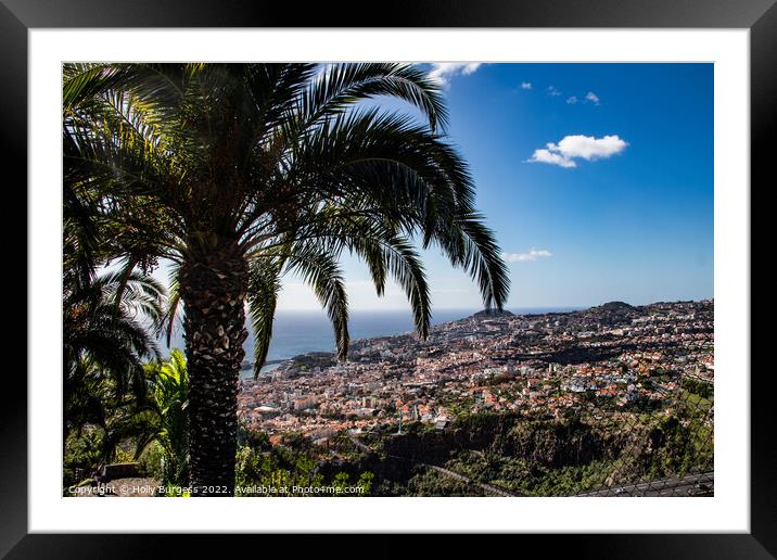 Enigmatic Panorama of Madeira Island Framed Mounted Print by Holly Burgess