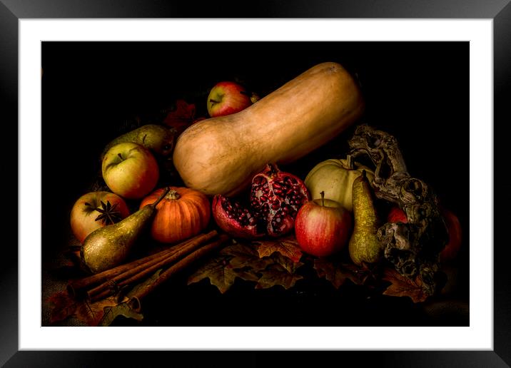 Autumnal Fruits Framed Mounted Print by Kelly Bailey