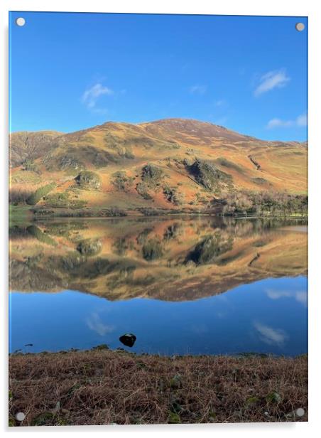 Buttermere Lake District Acrylic by David Thompson